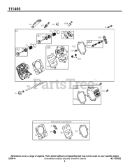 Briggs & Stratton 111432-0123-E1 - Briggs & Stratton Horizontal Engine Kits/Gasket Sets - Valve