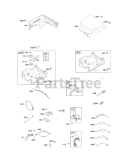 Briggs & Stratton 12H132-0118-B8 - Briggs & Stratton Horizontal Engine Controls, Governor Spring, Ignition