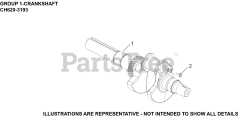 Kohler CH620-3193 - Kohler Command PRO Engine, Basic Version, 19hp, 14.2kW 01 CrankShaft