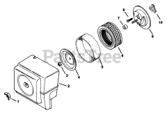 Kohler K181-301027 - Kohler K-Series Engine, Made for H.L. Diehl, 8hp, 6kW Air Intake 02070009130