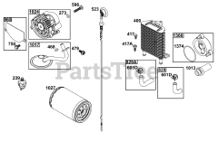 Briggs & Stratton 61E377-0141-J1 - Briggs & Stratton Horizontal Engine Lubrication Group
