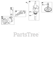 Briggs & Stratton 44C877-0004-B1 - Briggs & Stratton Vertical Engine Crankshaft Group