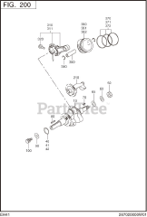 Subaru Robin EH410D66211 (EH41) - Subaru Robin Engine 200 Crankshaft