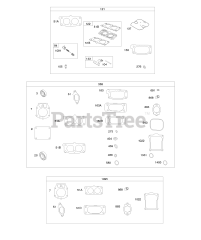 Briggs & Stratton 613477-0141-E1 - Briggs & Stratton Horizontal Engine Carburetor Overhaul Kit, Engine/Valve Gasket Sets