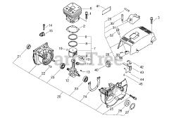Echo BCLS-580 - Echo Brush Clearing Saw Cylinder, Crankcase, Piston