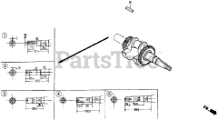 Honda GX160 K1 QX (GC02) - Honda Engine, Made in Japan (SN: GC02-2000001 - GC02-8669999) CRANKSHAFT
