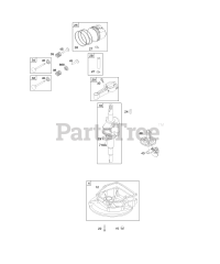 Briggs & Stratton 10J902-0342-E1 - Briggs & Stratton Vertical Engine Camshaft, Crankcase Cover/Sump, Crankshaft, Piston/Rings/Connecting Rod