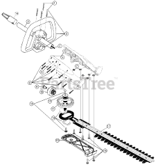 TrimmerPlus HS 720 R (41AJHS-B054) - TrimmerPlus Hedge Trimmer Attachment