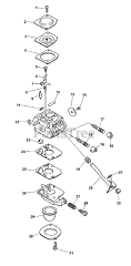 Echo SRM-2110 - Echo String Trimmer (Type 1E) Carburetor  S/N: SRM-2100 -- 008043 - 999999, SRM-2110 -- 501001 - 999999