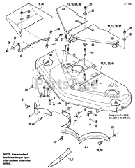 Simplicity 1691663 - Simplicity 48" Mower Deck 42" &amp; 48" Mower - Housing &amp; Cover