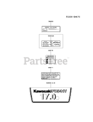 Kawasaki FH541V-DS05 - Kawasaki Engine LABEL