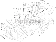 Toro 22333 (TX 525) - Toro Dingo Compact Utility Loader (SN: 270000401 - 270999999) (2007) Radiator and Air Cleaner Assembly