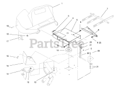Toro 79301 - Toro 42"/48" Vacuum Bagger for 300 Series Tractors (SN: 089000001 - 089999999) (1998)