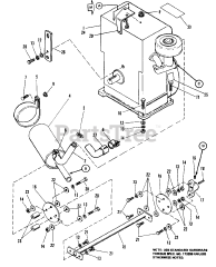 Simplicity 7018 H (1690366) - Simplicity Garden Tractor, 18hp Engine &amp; Drive Shaft Group (7012 &amp; 7016)