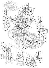 Homelite RMX 11 E (UT-32018-A) - Homelite Rear-Engine Riding Mower Frame