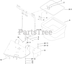 Toro 79480 - Toro 42"/48" Vacuum Bagger for XT Series Tractors (SN: 260000001 - 260999999) (2006)