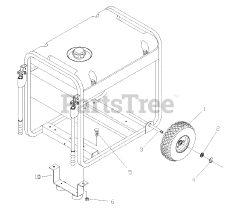 PowerBoss 030359-0 - PowerBoss 7,000 Watt Portable Generator WHEEL KIT