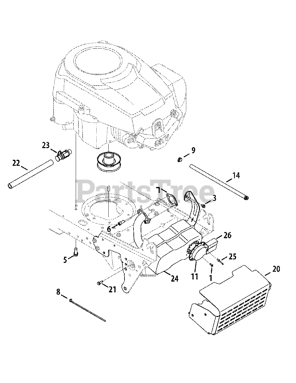Columbia 13AV761F597 Columbia Lawn Tractor (2008) Engine Accessories Parts Lookup with
