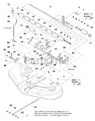 Simplicity 1692702 - Simplicity Landlord 50" Garden Tractor, 18hp 50" Mower Deck - Height Adjustment &amp; Roller Bar Group