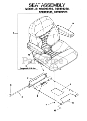 Husqvarna iZ 5223 (968999526) - Husqvarna 52" Zero-Turn Mower (2006-08) SEAT