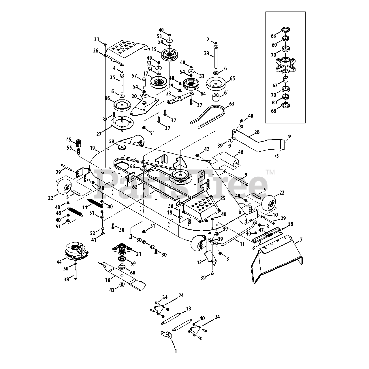 Cub Cadet ZForce S54 (17AI5GHC010) Cub Cadet 54" ZForce S ZeroTurn