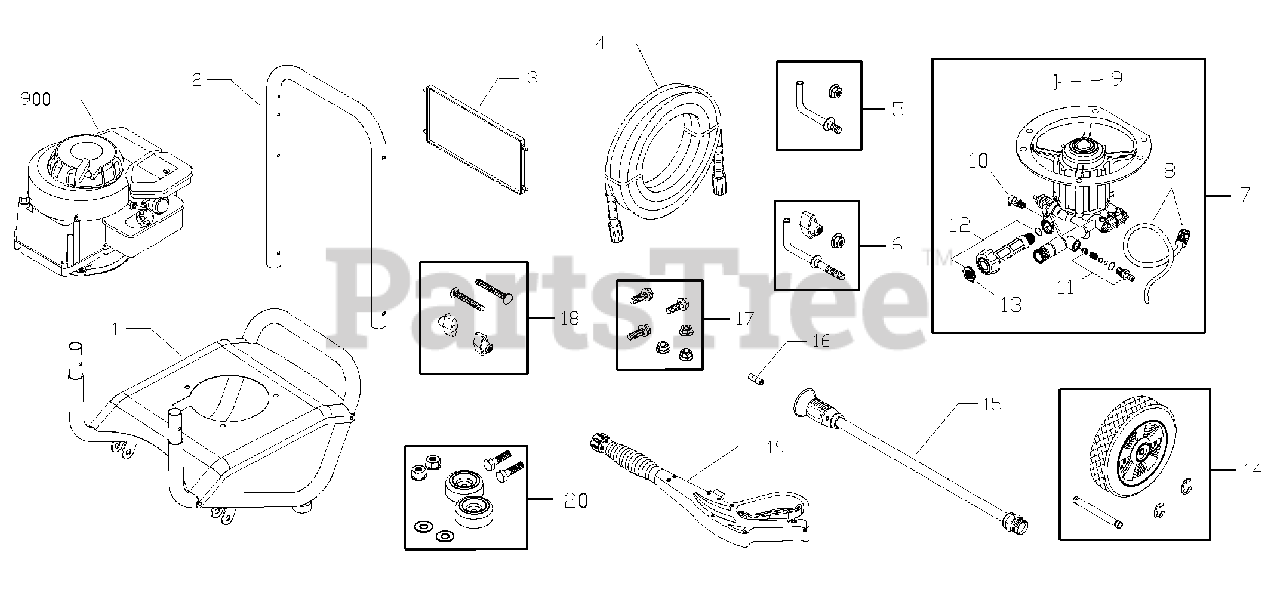 Speed Clean 0202112 Speed Clean 2,000 PSI Pressure Washer Main Unit