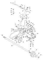 Gravely 988303 - Gravely Pro 200 Walk-Behind Mower Power Unit, Gear Drive, 14hp Kawasaki (SN: 000101 & Above)