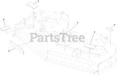 Toro 72504 - Toro 48" GrandStand Stand-On Mower (SN: 411800000 - 412999999) Deck Decal Assembly No. 139-8093