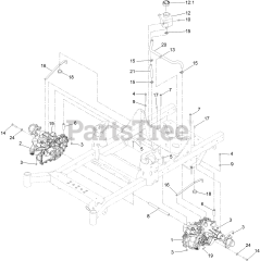 Toro 77287 (2000) - Toro 60" Z Master Zero-Turn Mower (SN: 411581734 - 411999999) Hydraulic Assembly