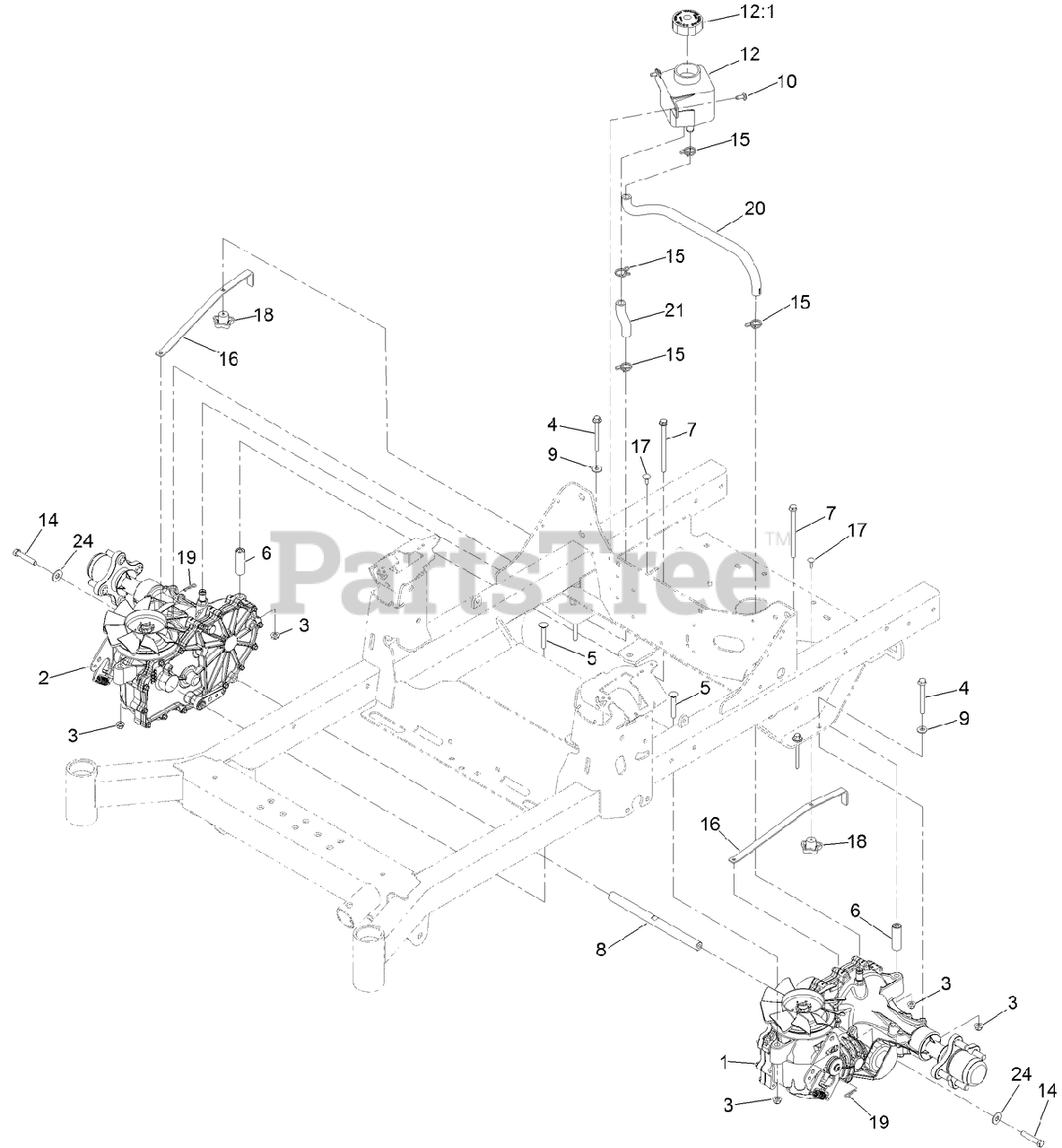 Toro Cap-reservoir Hyd Part # 109-3320