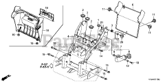 Honda HS1336 I A (SBAJ) - Honda 36" Snow Blower, Made in Japan (SN: SBAJ-5000001 - SBAJ-9999999) HANDLEBAR (LOWER)
