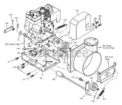 Scotts 622518x31C - Scotts 22" Snow Thrower (2001) Frame