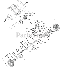Gravely 911224 (BRSPE 21) - Gravely Blade Runner 21" Walk-Behind Mower, Honda (SN: 000101 & Above)