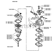 Husqvarna 22 RL - Husqvarna String Trimmer (1989-10) Carburetor Parts