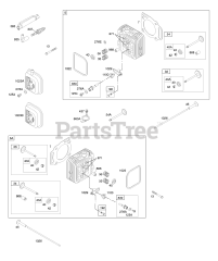 Briggs & Stratton 305777-0129-E1 - Briggs & Stratton Vertical Engine Cylinder Heads, Rocker Covers, Spark Plug