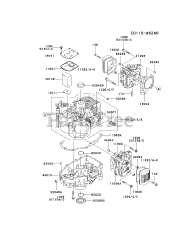 Kawasaki FH541V-DS05 - Kawasaki Engine CYLINDER/CRANKCASE