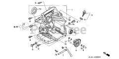 Honda GC190 A QHAD (GCAAA) - Honda Engine, Made in USA (SN: GCAAA-1000001 - GCAAA-9999999) OIL PAN