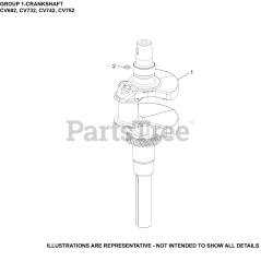 Kohler CV732-3000 - Kohler Command PRO Engine, Basic Version, 23.5hp, 747cc 01 CrankShaft