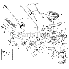Lawn-Boy 3001 - Lawn-Boy Walk-Behind Mower (SN: 700000001 - 799999999) (1967) Model 7256 21" Mower With Grass Catcher Model 7217 Mower-21" Push