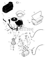 Scotts 465307x31A - Scotts 46" Lawn Tractor (2005) Engine Mount Assembly