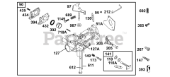 Briggs & Stratton 134202-1118-E1 - Briggs & Stratton Horizontal Engine