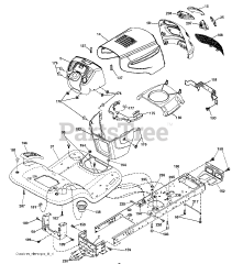 Poulan Pro PB 19542 LT (960420034-02) - Poulan Pro Lawn Tractor (2008-04)