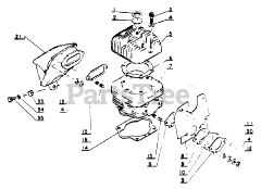 Echo CS-100 - Echo Chainsaw Engine, Exhaust