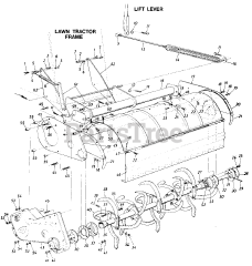 White Outdoor 190-746-190 - White Outdoor 28" Tiller Attachment (1990)