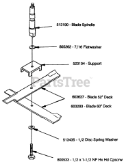 Exmark 850189 - Exmark Double Blade Assembly Double Blade Assembly