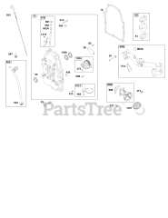 Briggs & Stratton 356447-0364-G1 - Briggs & Stratton Horizontal Engine Crankcase Cover, Intake Manifold