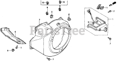 Honda EM3500X A (EA6) - Honda Generator, Made in Japan (SN: EA6-2000001 - EA6-3000000) FAN COVER