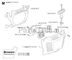 Husqvarna 340 e - Husqvarna Chainsaw (SN: 20051800001 - 20062300000) STARTER 2