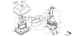 Honda GX120 UT3X QXUZ (GCCJT) - Honda Engine, Made in Thailand (SN: GCCJT-1398594 - GCCJT-9999999) AIR CLEANER (1)