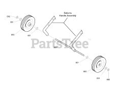 Husqvarna 5021 E (531309639) - Husqvarna 21" Snow Blower (2007-07) Wheels